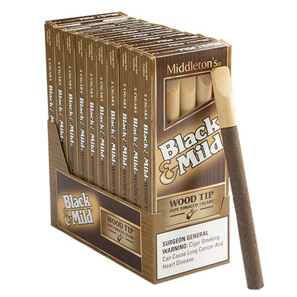 Black & Mild Wood Top Cigar  (Full Box) - Shams Shopping Centre Black & Mild  