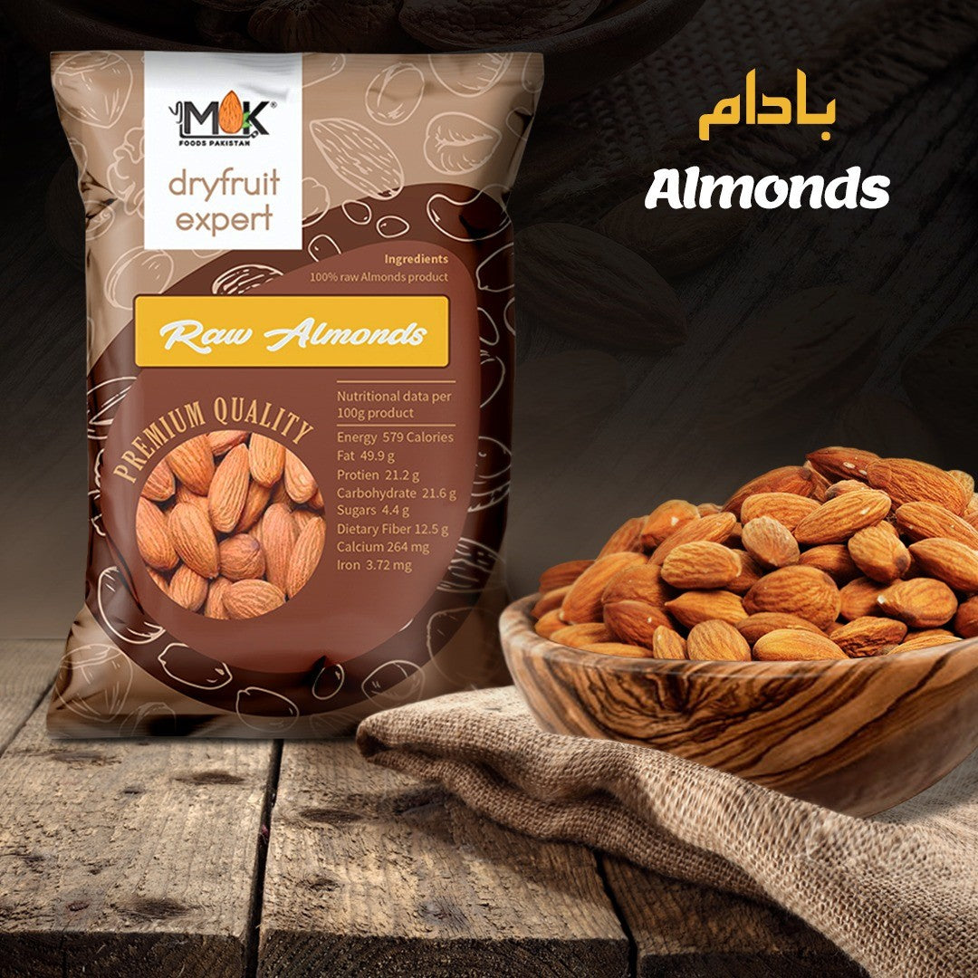 Mak Dry Fruit Expert Raw Almonds 310g - Shams Shopping Centre Mak Foods  