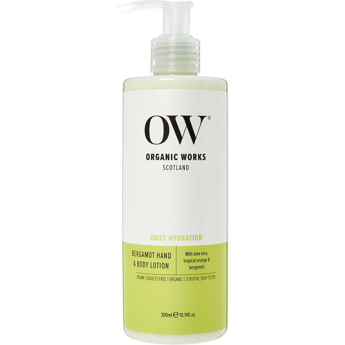 Organic Works Daily Hydration Bergamot Hand & Body Lotion 300ml - Shams Shopping Centre Organic Works  