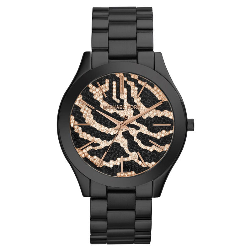 Michael Kors Rose Gold Pave Zebra Women's MK3316 - Shams Shopping Centre Shams Shopping Centre  