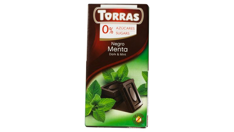 Torras Zero Sugar Dark & Mint Bar 75g - Shams Shopping Centre Torras  