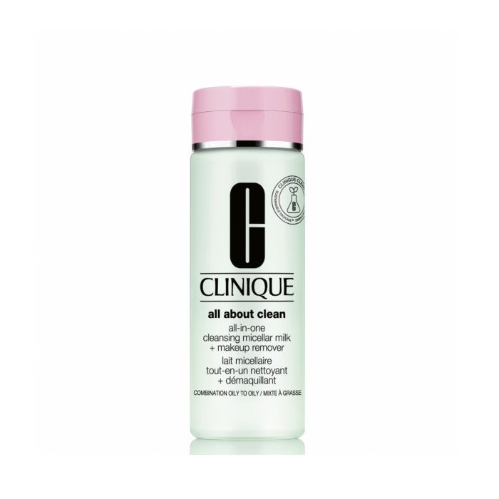 Clinique All About Clean All In One Cleaning Miceller Milk + Makeup Remover 200ml - Shams Shopping Centre Clinique  