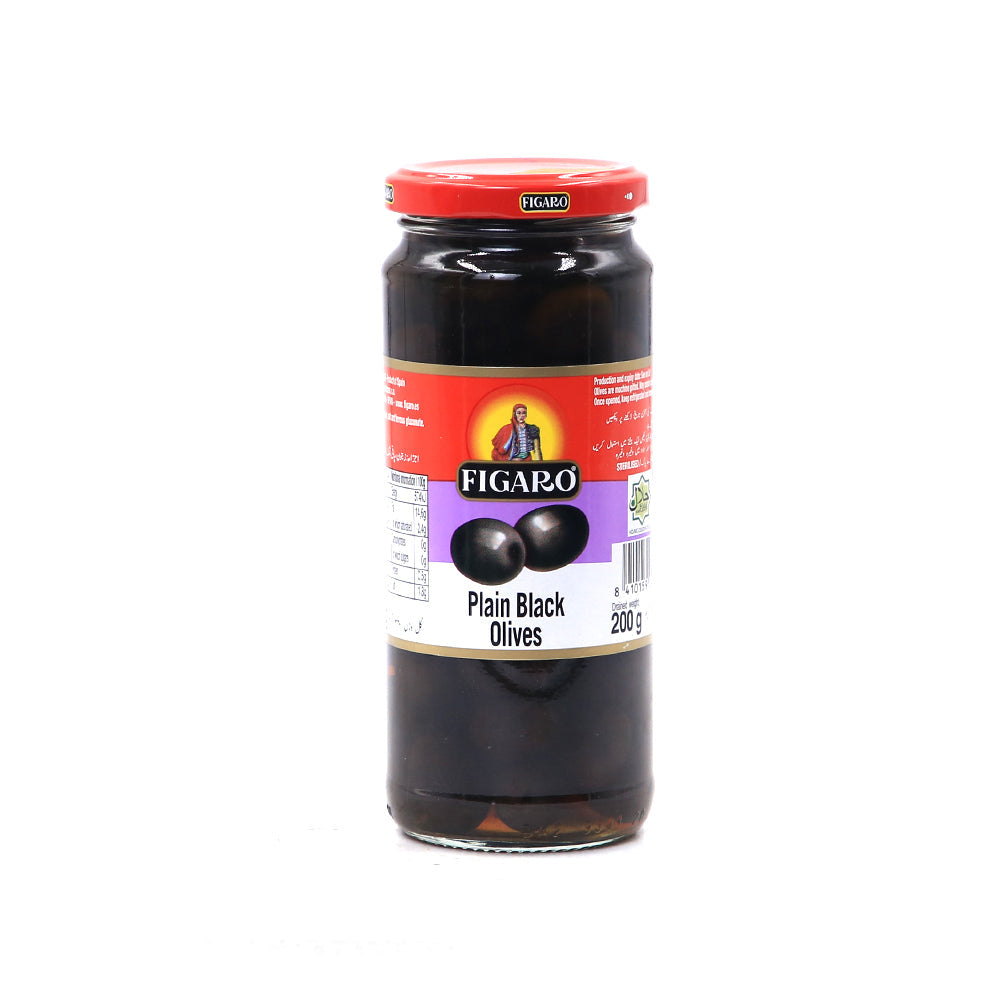 Figaro Plain Balck Olives 200g - Shams Shopping Centre Fegaro  
