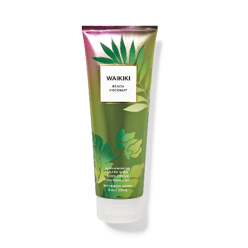 BBW Waikiki Beach Coconut Ultra Shea Body Cream 226g - Shams Shopping Centre Bath & Body Works  