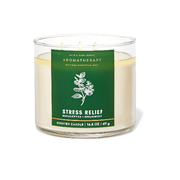 BBW Aromatherapy Stress Relief Eucalyptus +Spearmint Scented Candle 411g - Shams Shopping Centre Bath & Body Works  