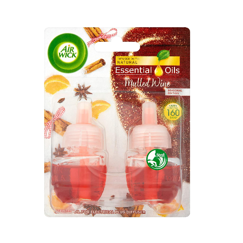 Air Wick Mulled Wine By The Fire 2 In 1 Electric Refill 19ml - Shams Shopping Centre Air Wick  