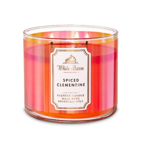 BBW White Barn Spiced Clementine Scented Candle 411g - Shams Shopping Centre Bath & Body Works  