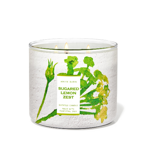 BBW Sugared Lemon Zest Scented Candle 411g - Shams Shopping Centre Bath & Body Works  