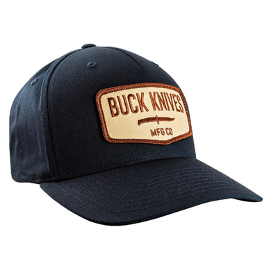 buck-12807-leather-patch-snapback-cap