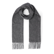 M&S Extra Fine Merino Wool Light Grey Mix Muffler - Shams Shopping Centre Marks & Spencer  