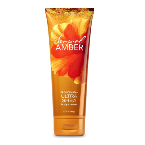 BBW Sensual Amber Ultra Shea Body Cream 226g - Shams Shopping Centre Bath & Body Works  