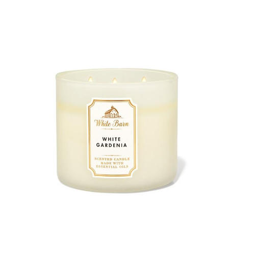 BBW Bloom White Gardenia Scented Candle 411g - Shams Shopping Centre Bath & Body Works  