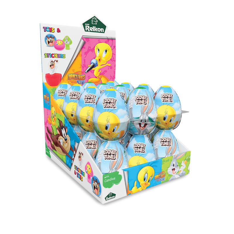 Relkon Looney Tunes Surprise Egg With Candies 10g - Shams Shopping Centre Relkon  