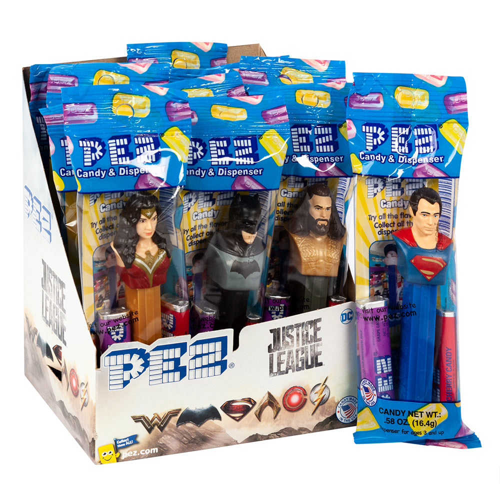 Pez Justice League Assortment Candy 16.4g - Shams Shopping Centre PEZ  