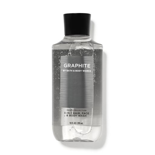 BBW Men's Collection Graphite Shower Gel 295ml - Shams Shopping Centre Bath & Body Works  