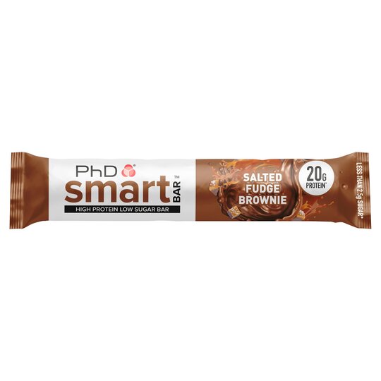 Smart Phd Salted Fudge Brownie Chocolate Bar 64g - Shams Shopping Centre PhD  