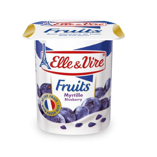 Elle & Vire Fruits Blueberry 125g - Shams Shopping Centre Elle & Vire  