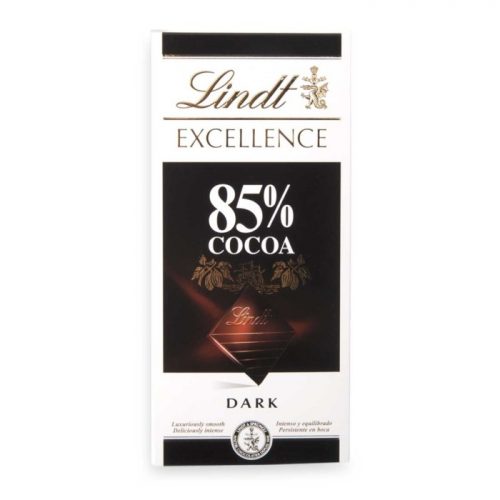 Lindt Excellence 85% Cocoa Dark Chocolate 100g - Shams Shopping Centre Lindt  