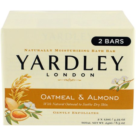 Yardley Oatmeal & Almond Soap Bar 2x120grm - Shams Shopping Centre Yardley  