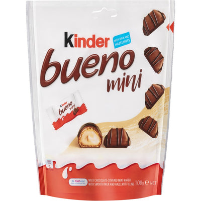 Kinder Bueno 20 Minis Pouch 108g - Shams Shopping Centre Kinder  