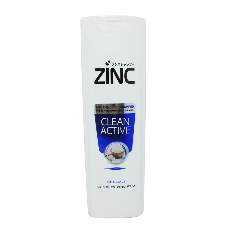 Zinc Anti Dandruff Shampoo Clean Active Sea Salt 340ml - Shams Shopping Centre Zinc  