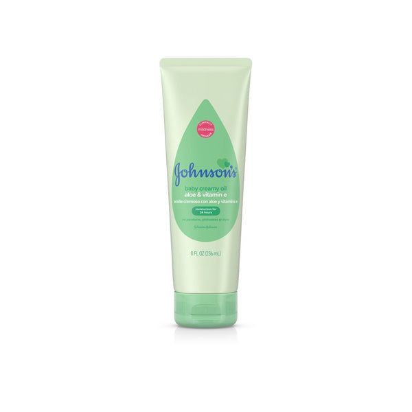 Johnson's Baby Creamy Oil Aloe & Vitamin e 236ml - Shams Shopping Centre Johnson'S  
