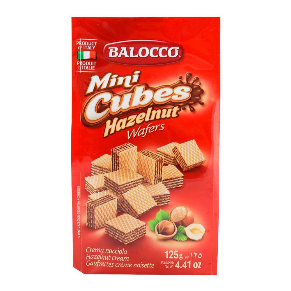 Balocco Mini Cubes Hazelnut Wafers 125g - Shams Shopping Centre Balocco  