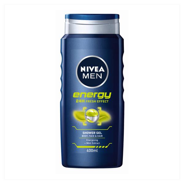 Nivea Men Energy Mint Extract 3In1 Shower Gel 400ml - Shams Shopping Centre Nivea  