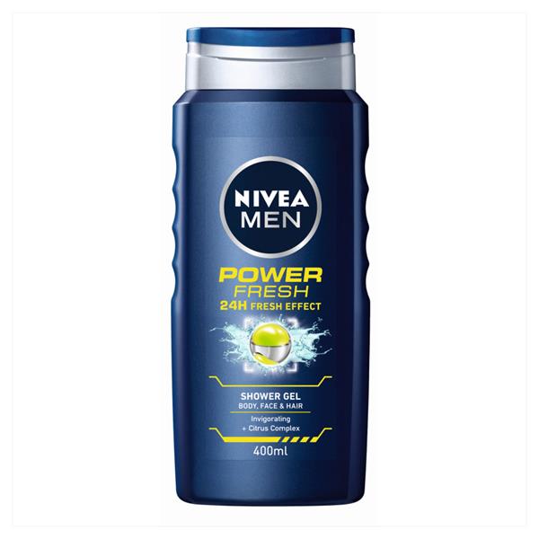 Nivea Men Power Invigorating Citrus Unfsion3In1 Shower Gel 400ml - Shams Shopping Centre Nivea  
