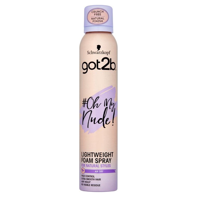Schwarzkopf Got2b Oh My Nude Air Dry Foam Spray 200ml - Shams Shopping Centre Schwarzkoff  