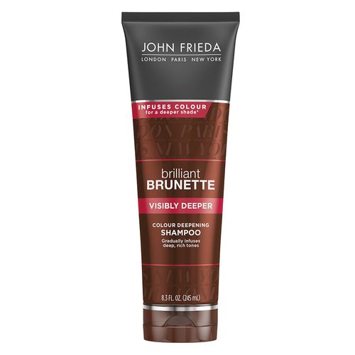 J/F Brilliant Brunette Visibly Deeper Colour Deepening Shampoo 245ml - Shams Shopping Centre John Frieda  
