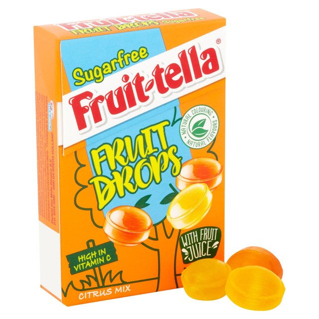 Fruit-Tella Sugar Free Fruit Drops Citrus Mix 45g - Shams Shopping Centre Fruit Tella  