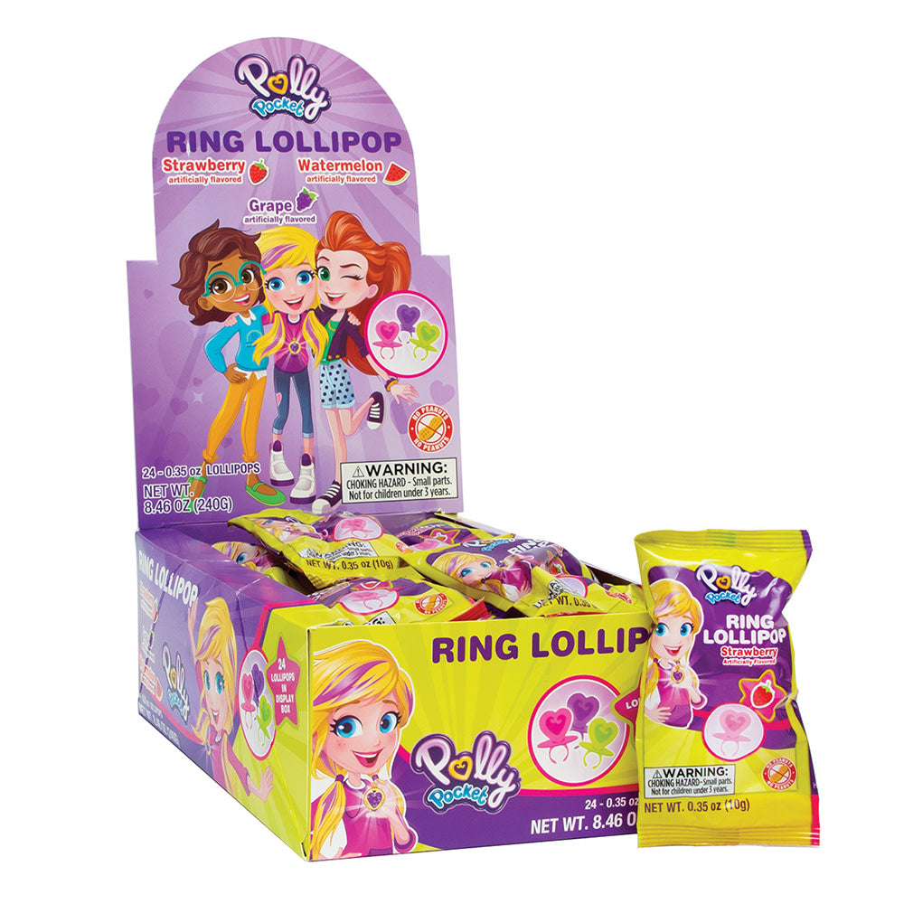 Polly Pocket Ring Lollipop 30g - Shams Shopping Centre Polly Pocket  
