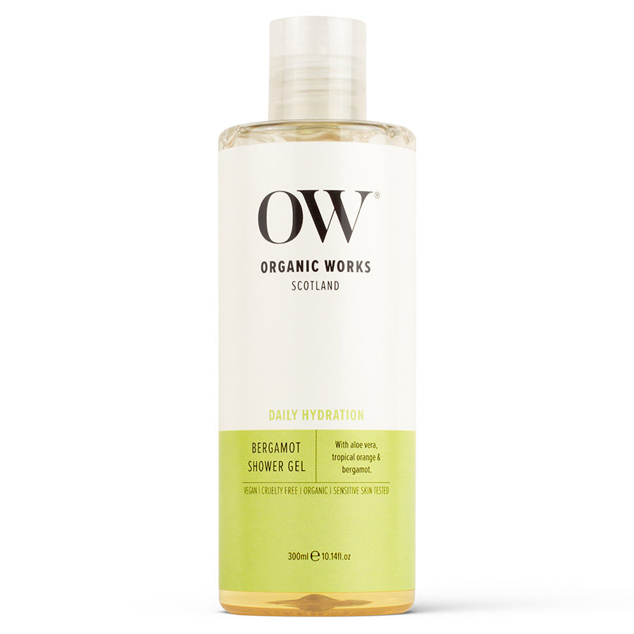 Organic Works Daily Hydration Bergamot Shower Gel 300ml - Shams Shopping Centre Organic Works  