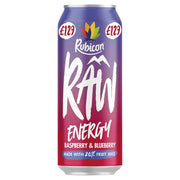 Rubicon Raw Energy Raspberry & Blueberry 500ml Tin - Shams Shopping Centre Rubicon  