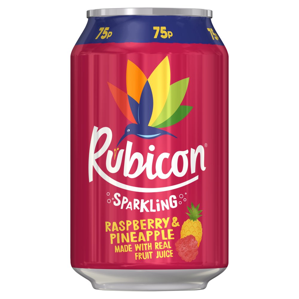 Rubicon Sparking Raspberry Pineapple Can 330ml - Shams Shopping Centre Rubicon  