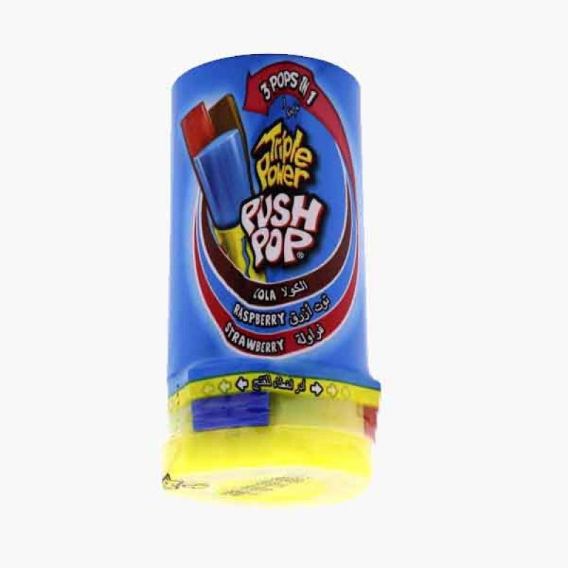 Triple Powder Push Pop Cola,Raspberry & Strawberry 34g - Shams Shopping Centre Shams Shopping Centre  
