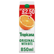 Tropicana Orange With No Bits 850ml - Shams Shopping Centre Tropicana  