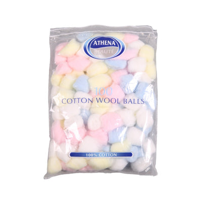 athena-beaute-100-coloured-cotton-wool-balls
