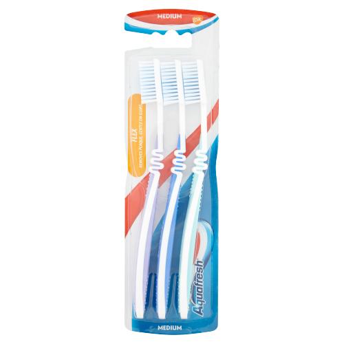 Aquafresh Medium Tooth Brush Pack Of 3 - Shams Shopping Centre Aqua Fresh  