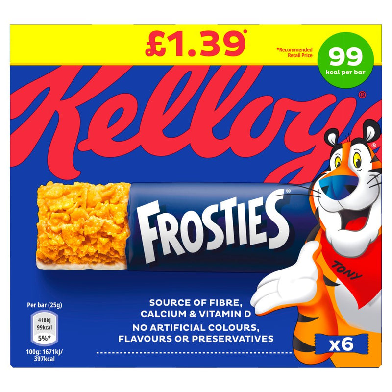 Kelloggs Frosties Cereal Bars 6x20g