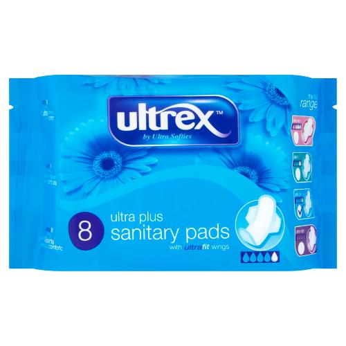Ultrex Ultra Plus 8 Sanitary Pads - Shams Shopping Centre Ultrex  