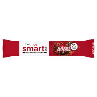 Smart Phd Dark Chocolate Raspberry Chocolate Bar 64g - Shams Shopping Centre Smart  