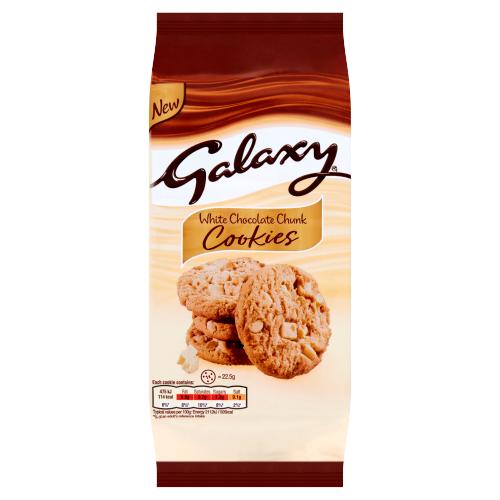 Galaxy White Chocolate Chunk Cookies 180g - Shams Shopping Centre Shams Shopping Centre  