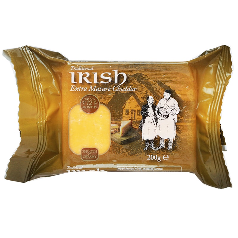 Glenstal Irish Extra Mature Color Chaddar Cheese 200g - Shams Shopping Centre Glenstal  