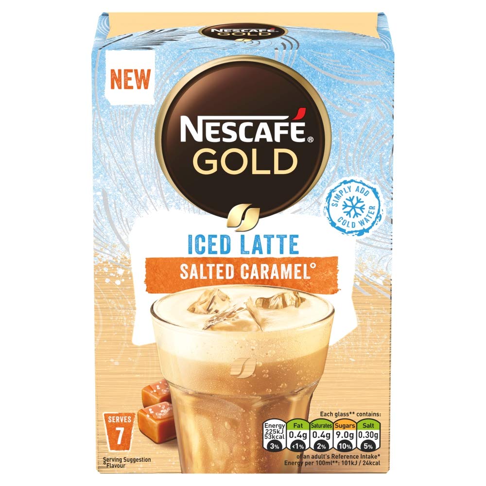 Nescafe Gold Iced Latte Salted Caramel 101.5g - Shams Shopping Centre Nestle  