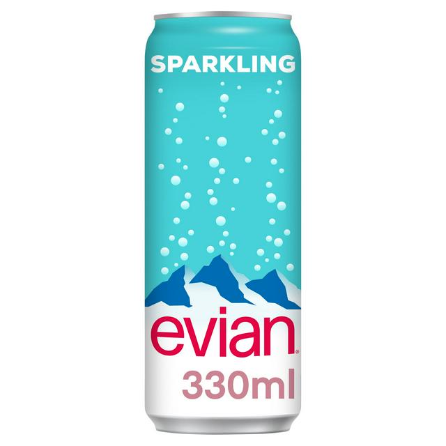Evian Sparkling Water Can 330ml - Shams Shopping Centre Evian  