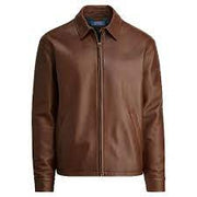 Polo Ralph Lauren Leather Lambskin Jacket Amer Brown - Shams Shopping Centre Shams Shopping Centre  