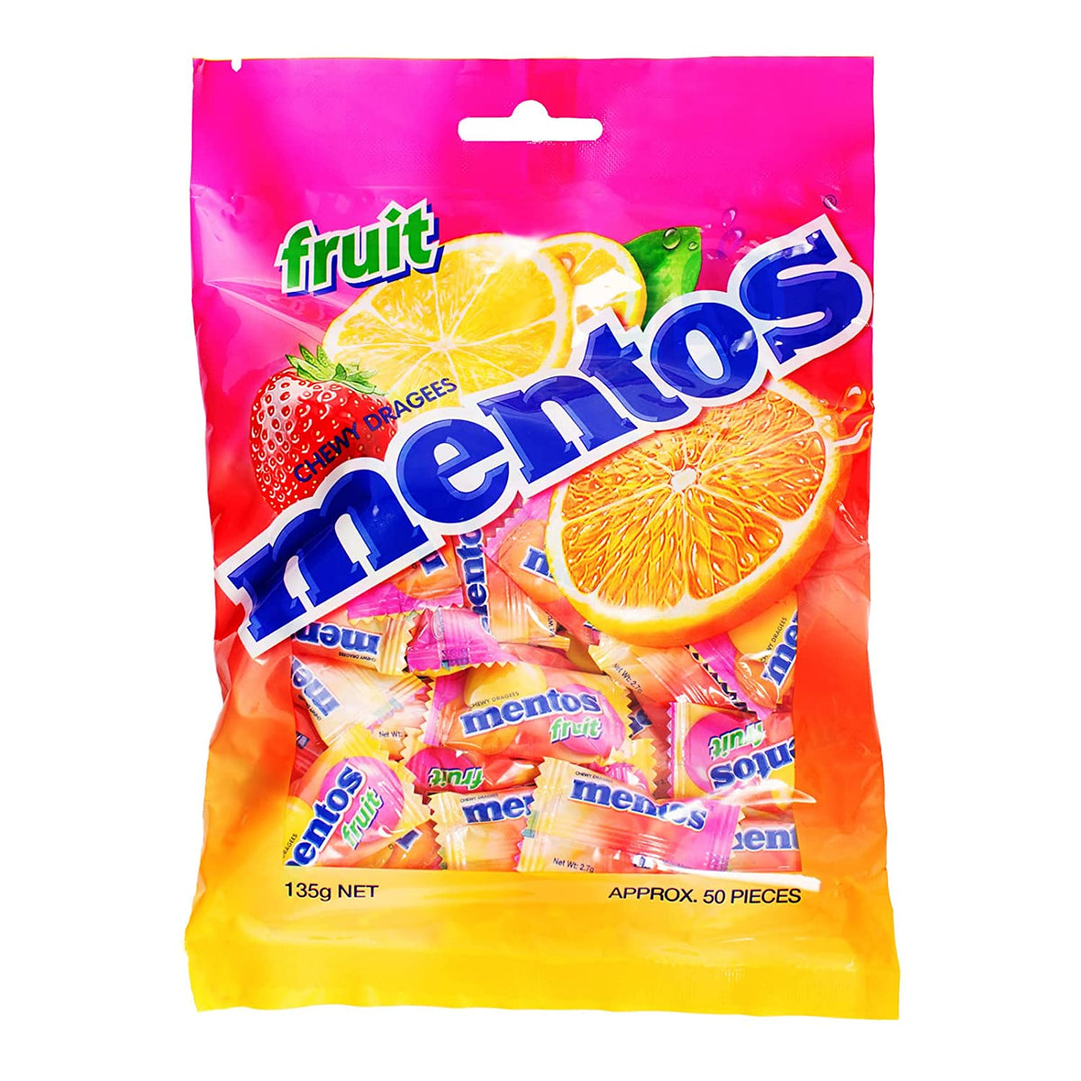 Mentos Fruit Bag 135g - Shams Shopping Centre Mentos  