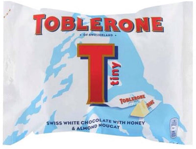 Toblerone Tiny Swiss White Chocolate Pouch 200g - Shams Shopping Centre Toblerone  